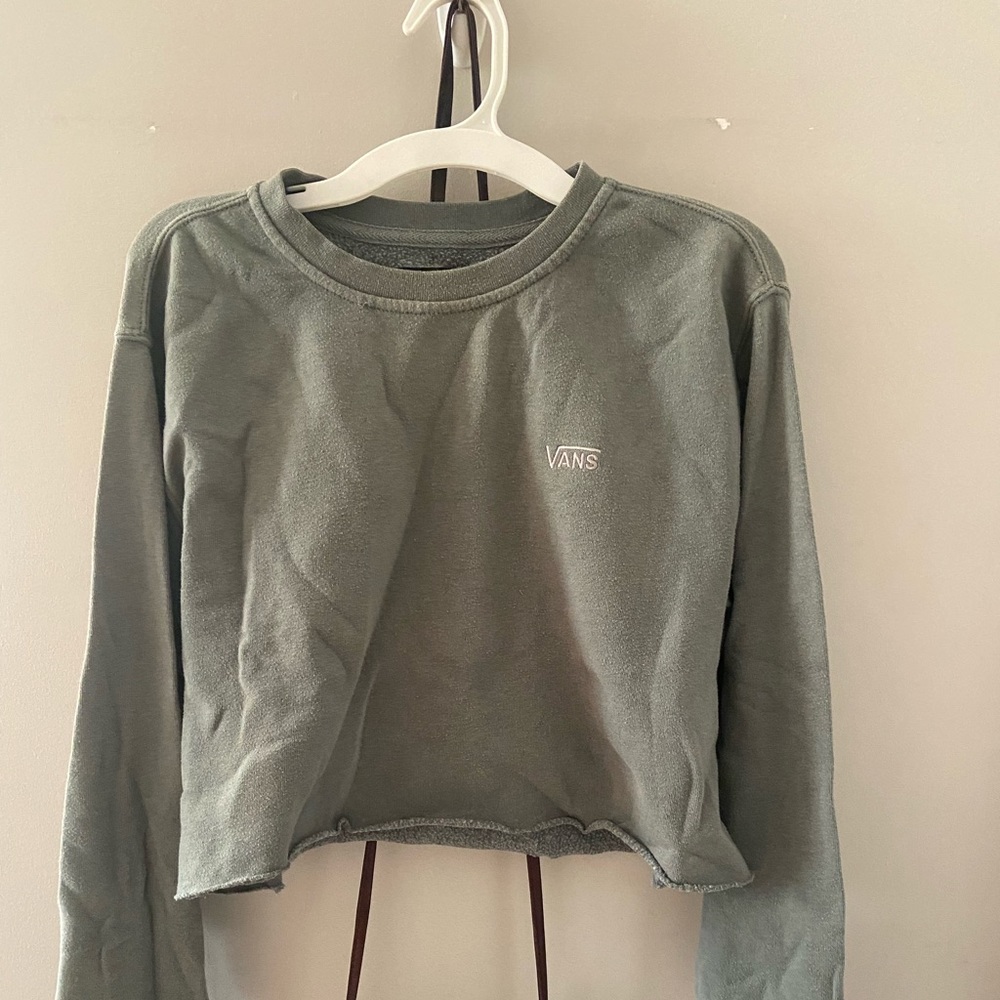Vans Embroidered Cropped Sweatshirt